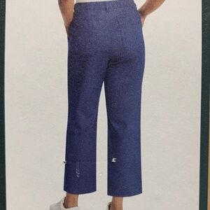 NWT G.H. Bass & Co. Women's Blue Cropped Ankle Pants